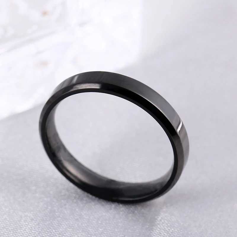 MOREDEAR 4mm 6mm 8mm shiny matte polished silver titanium ring suitable for couples rings W2409127