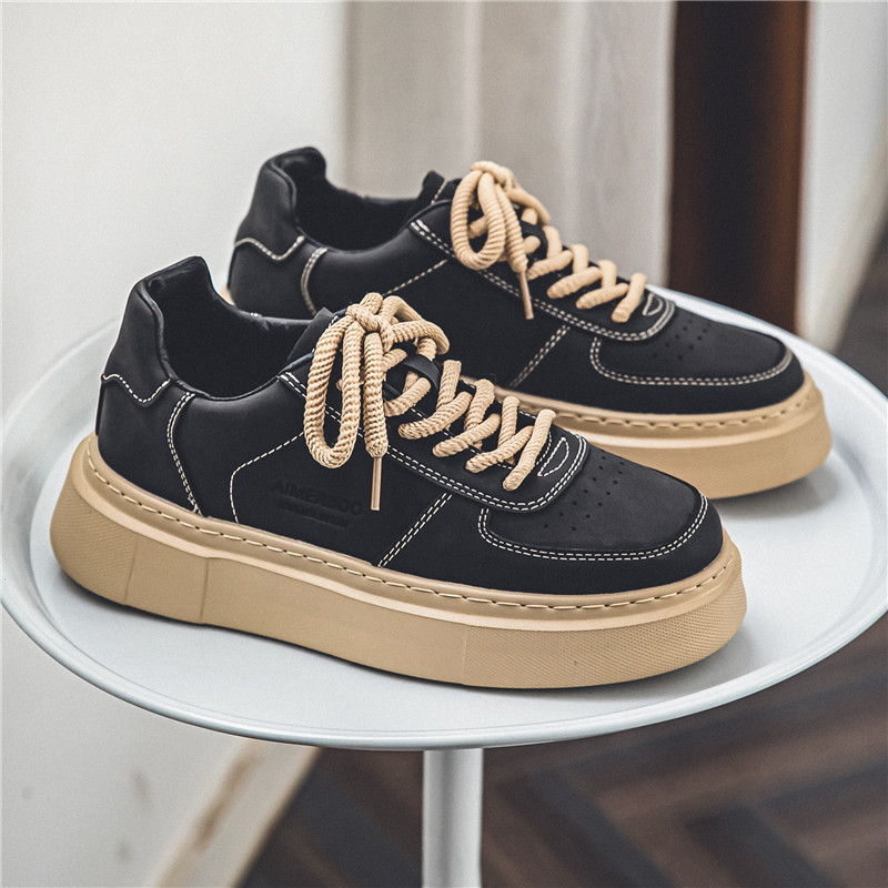 2024 New Free Shipping Black Brown Sports and Leisure Trendy Versatile Shoes Men's outdoor sport sneakers
