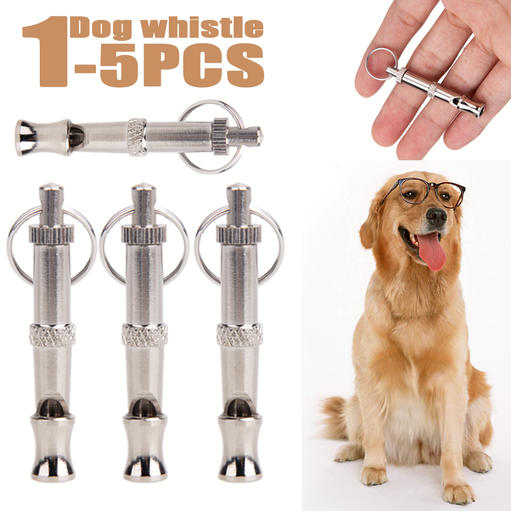 1-5PCS Dog Whistle To Stop Barking Bark Control For Dogs Training Deterrent Whistle Puppy Adjustable Training