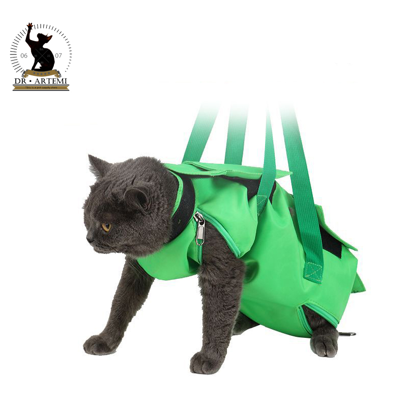 Portable Cat Bag, Anti-scratch Bite Fixed Cat Bag Injection Bags, Foldable Pet Cat Bag