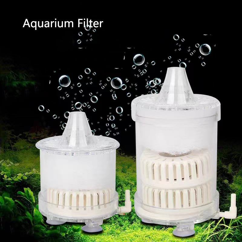 Double Aquarium Filter Fish Tank Shrimp Pond Air Pump Biochemical Sponge Filter Bio Sponge Filters Aquarium Filtration Material