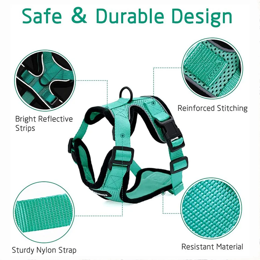 Breathable Cat Harness Leash Set Escape Proof Pet Harness Vest For Cats Small Dogs Reflective Walking Lead Leash Cat Accessories