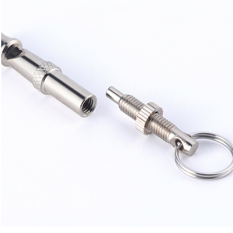 One Piece Random Color Ultrasonic Whistle Adjustable Dog Whistle Dog Training Device Pet Stainless Steel Dog Training Whistle