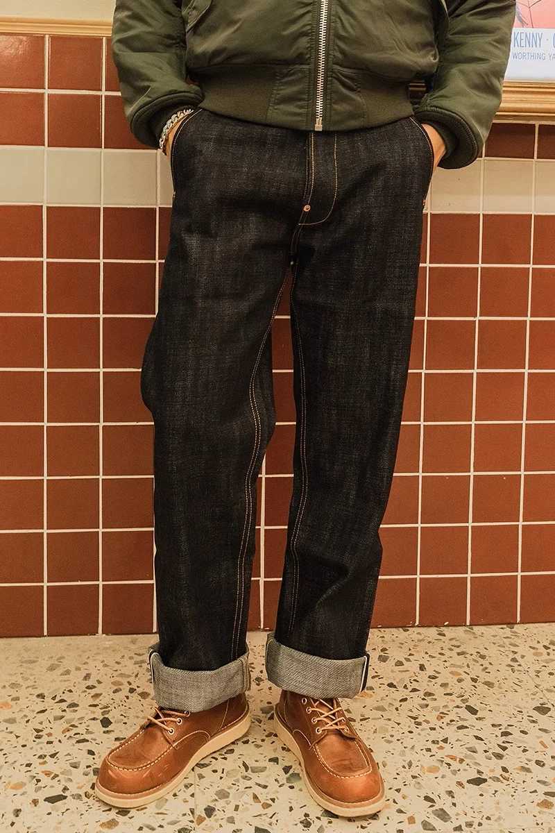 Red Tornado 18oz Selvedge Denim Jeans Loose Straight Fit Heavyweight Raw Denim Pants M240912
