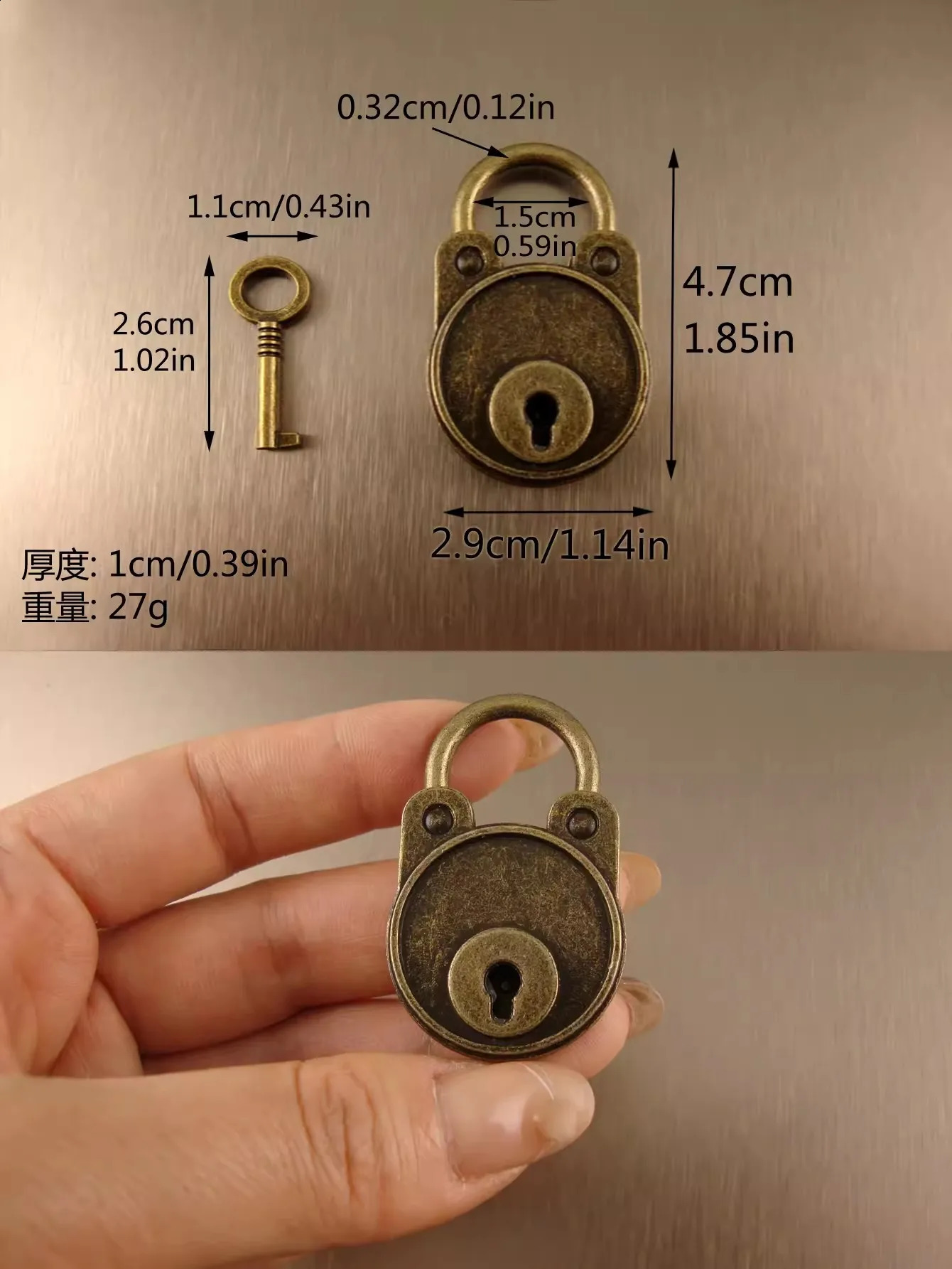 Heart shaped lock luggage buckle mini drawer bag door lock wardrobe escape room small padlock 240907