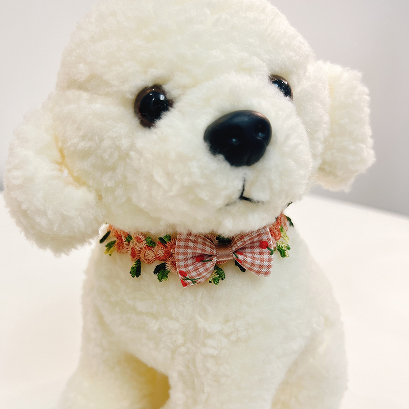 Adjustable Cat Collar,Handmade Flower Bow Puppy Dog Collar Neck Cute Cat Pet Necklace Collars Pet Accessories for Cats & Puppies