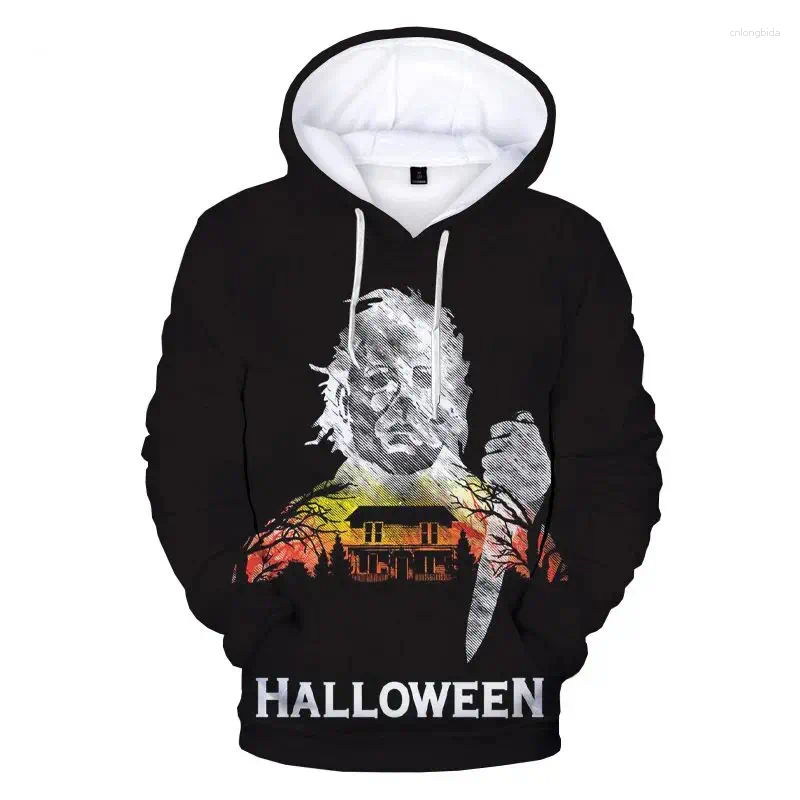 Men's Hoodies The Latest Halloween Horror Movie Michael Myers 3D Print Upscale Comfortable Hoodie Male And Female Streetwear Thug Hody
