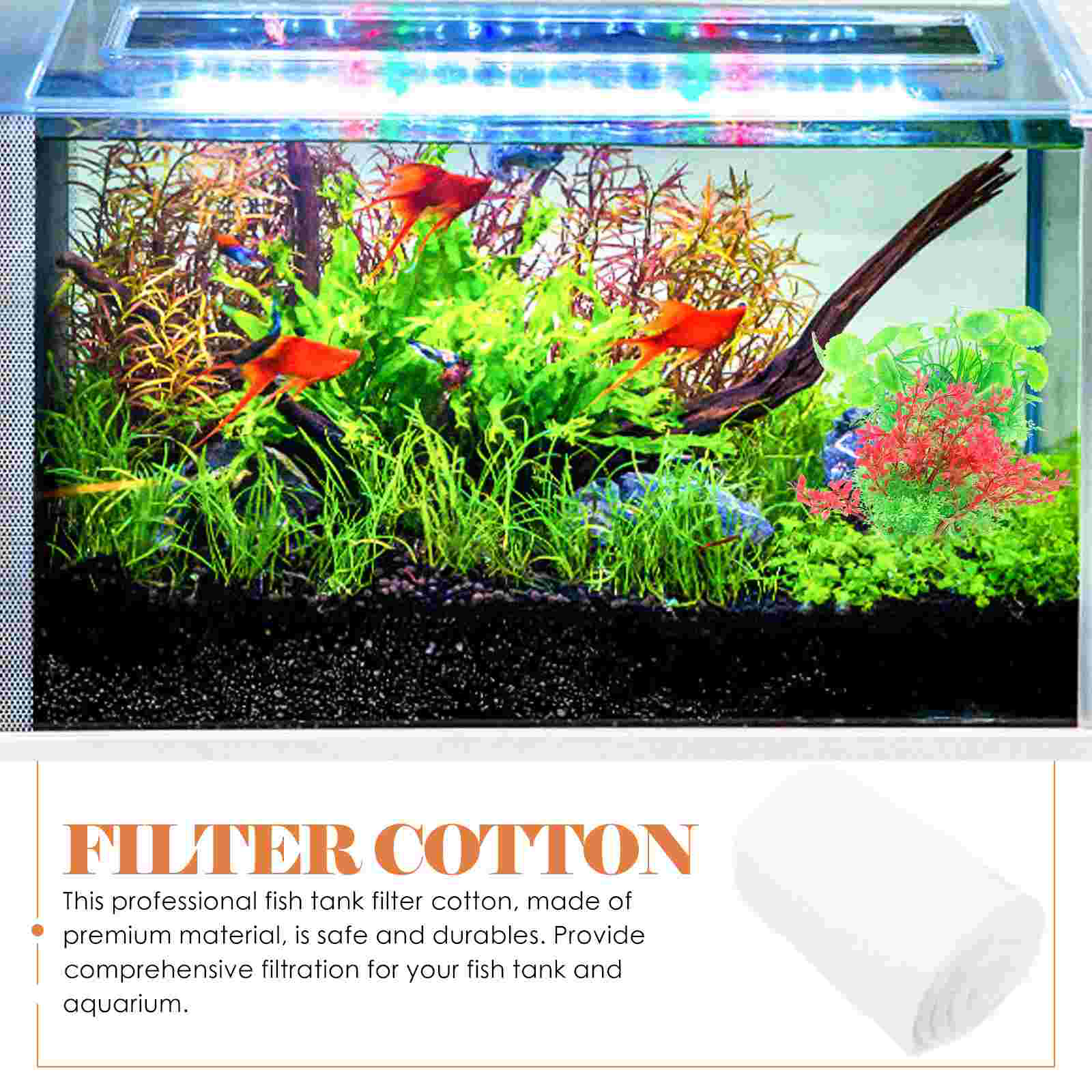 Cashmere Filter Cotton Safe Aquarium Purifier Small Fish Bowls Dental Floss Daily Use Compact Tank Cleaner Media