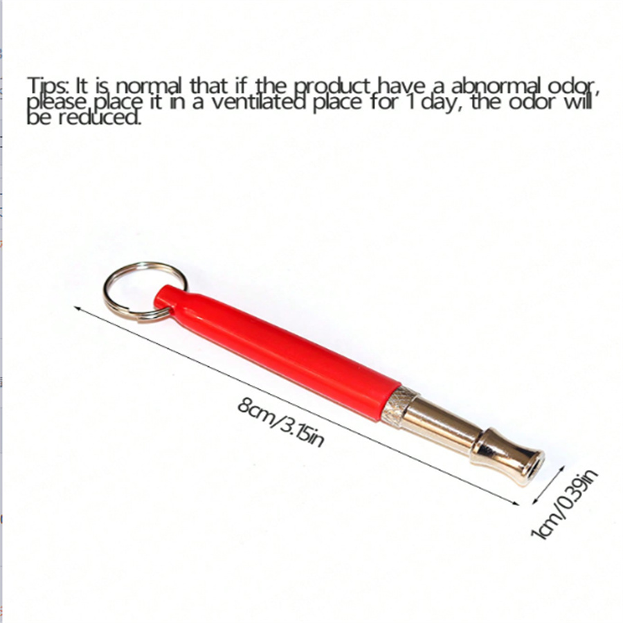 One Piece Random Color Ultrasonic Whistle Adjustable Dog Whistle Dog Training Device Pet Stainless Steel Dog Training Whistle