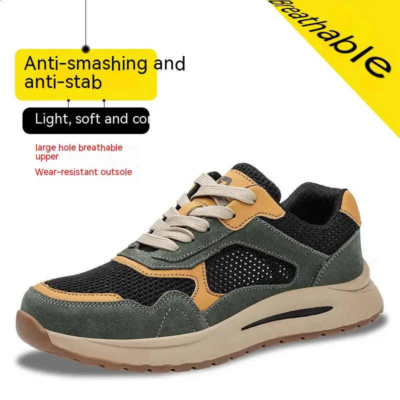 Unisex Men Women Casual Style Work Boots Puncture-Proof Safety Shoes Steel Toe Security Protective Shoes Indestructible shoes 240904