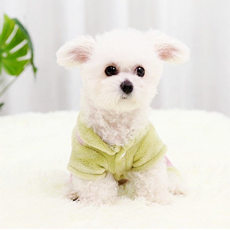 Winter Warm Dog Clothes Fashion Dog Jumpsuit Cute Print Puppy Pajamas Floral Cat Jumpsuits Pet Kitten Overalls Chihuahua Clothes