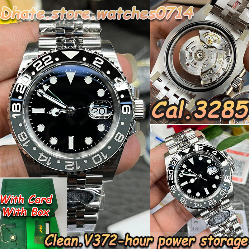 Clean Watch Mens Watch Luxury Watch Super Quality Clean Factory V3 40MM Top Cal.3186/3285 Movement Automatic Mechanical Watch 904L Black and Gray Ceramic Ring