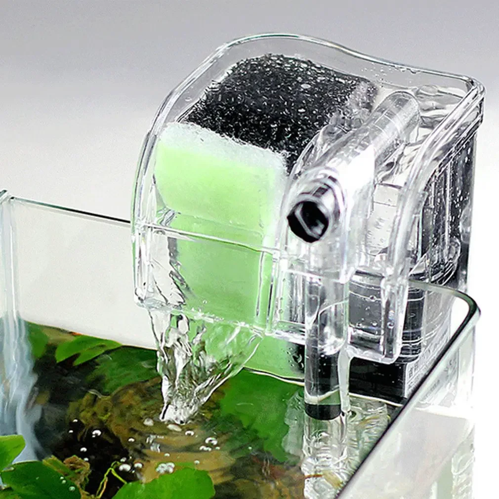 Performance Hang-On The Back Power Filter for Desktop and Betta Aquariums Submersible pump oxygen pump