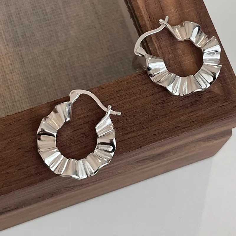 BF CLUB 925 Sterling Silver Vintage Round Strip Earrings For Women Trendy Earring Jewelry Prevent Allergy Party Accessories GiftX240912