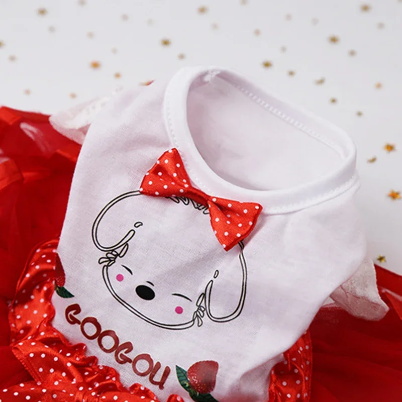 Dog Clothes for Small Dogs Dress Sweety Princess Dress Spring Autumn Puppy Small Dog Lace Princess Chihuahua Dog Mascotas Roupa