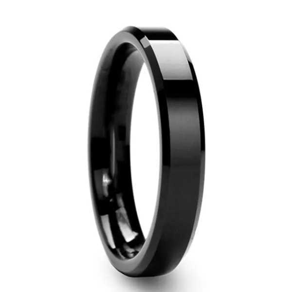 3-8mm Bright Polish Silver Color Stainless Steel Couple Ring For Men and Women W250207