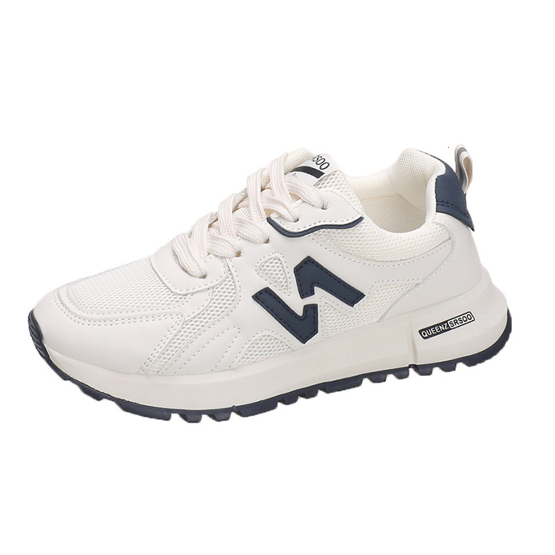 Super popular versatile casual sports in spring 2024, new anti slip soft sole lightweight running white shoes for women