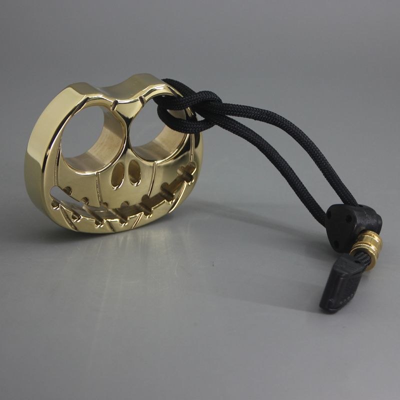 Thickened Mini Pumpkin Brass Knuckle Duster EDC Decoration
