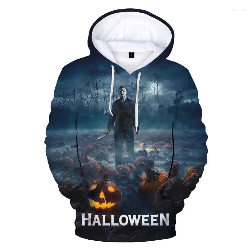 Men's Hoodies The Latest Halloween Horror Movie Michael Myers 3D Print Upscale Comfortable Hoodie Male And Female Streetwear Thug Hody
