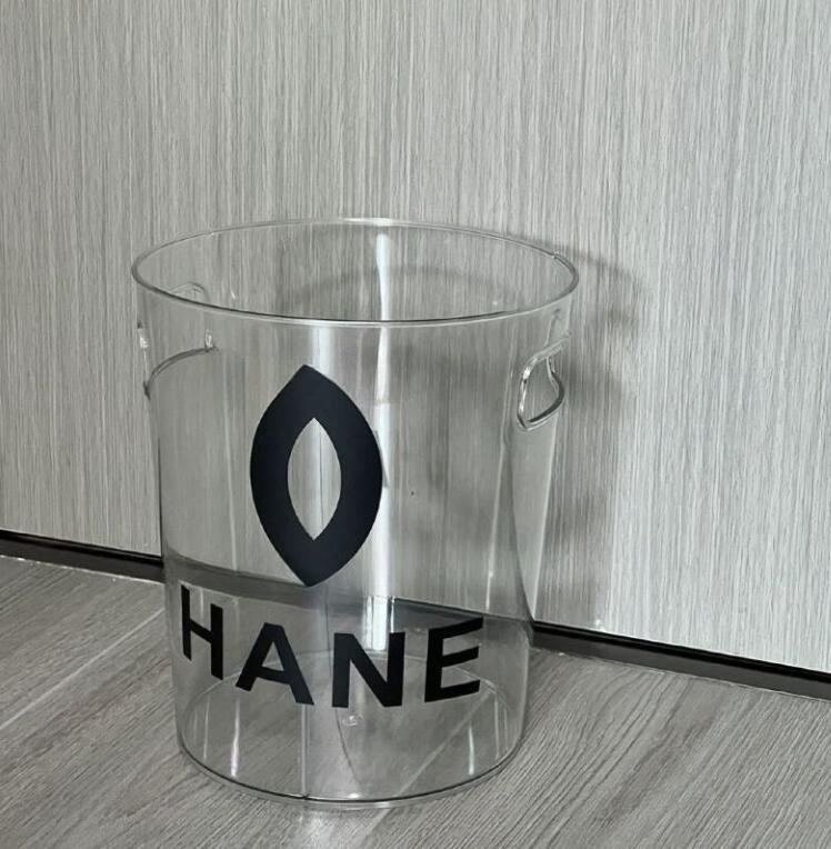 Sell luxury fashion brand transparent 13L Waste Bins large capacity household bathroom bedroom kitchen living room designer c letter logo 10L garbage bin