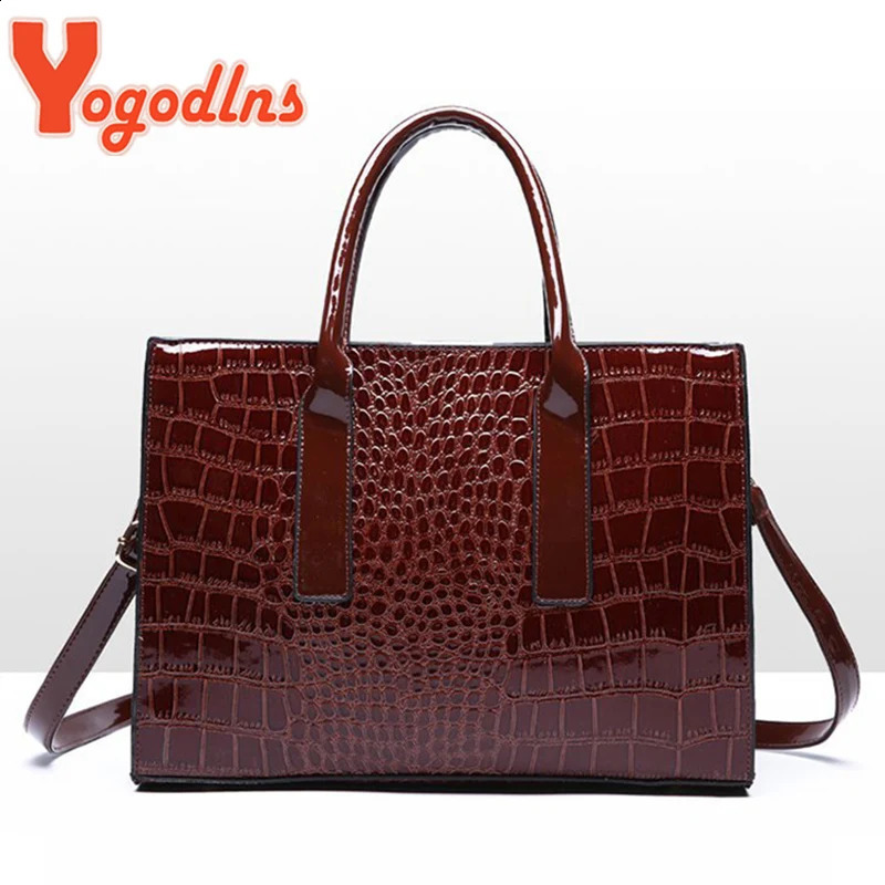 Yogodlns Pattern Handle Bag Women PU Leather Handbag Large Capacity Shoulder Bag s Crossbody Bag Winter Purse 240907