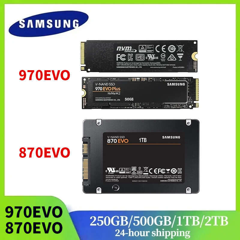 Internal Solid State Drive Upgrade 970 Plus MLC NVMe M.2 2280 PCIe 3.0x4 870 EVO SATA III SSD For Laptop Desktop