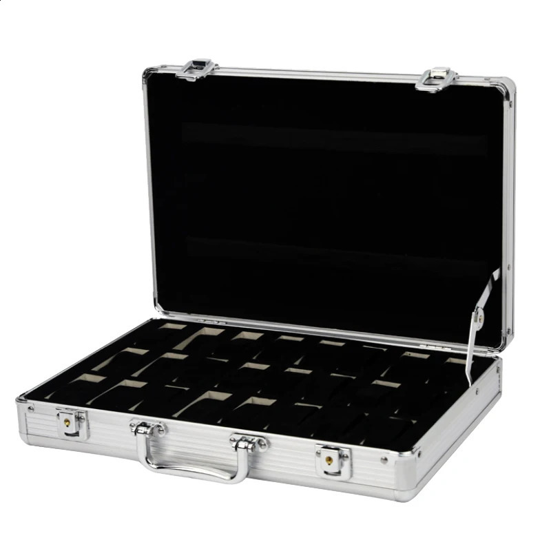 Vansiho 6101224 grid aluminum alloy watch box is used for picking up watches and storing display boxes with multiple slots 240911