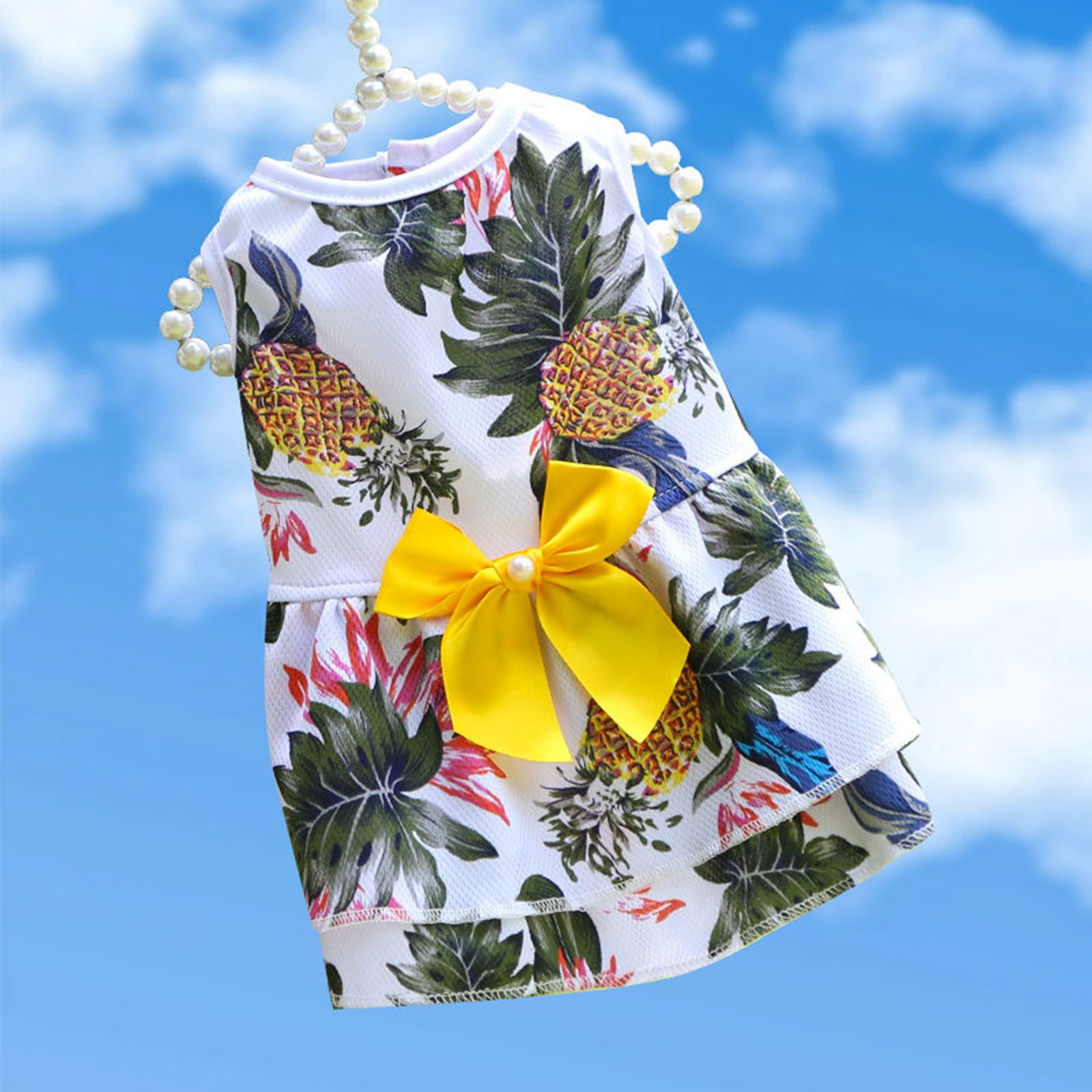 Pet Dog Summer Clothes Skirt Printing Cute Pet Puppy Vest Clothing Shirt Pet Accessories Cat Dresses Accesorios Mascotas