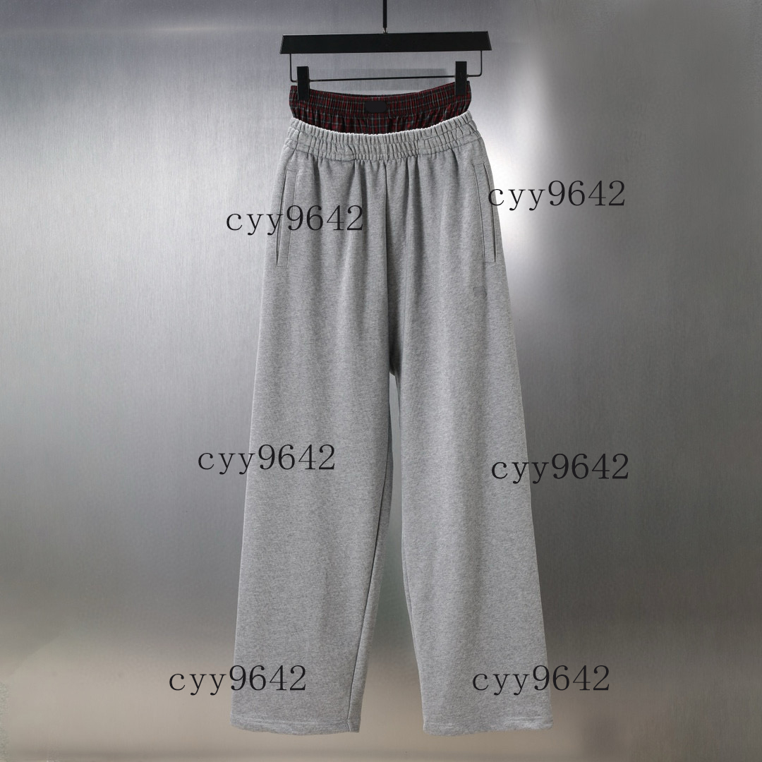 Men's Plus Size Pants Round neck embroidered and printed polar style summer wear with street pure cotton 403et