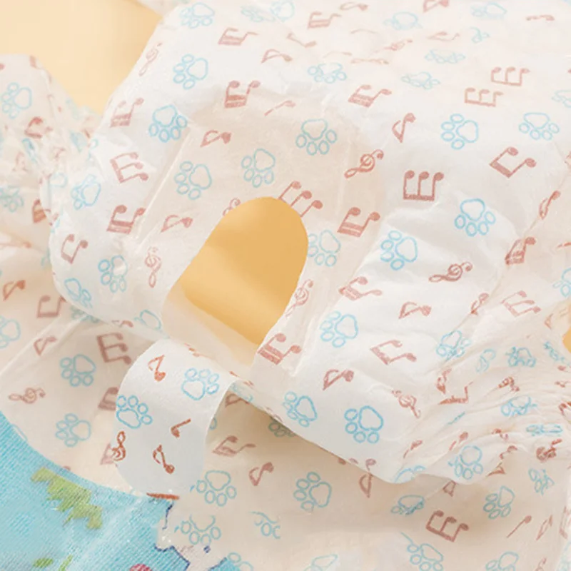 10pcs Female Dog Diapers Breathable Pet Diaper Absorbent Dog Panties Disposable Dog Diapers Comfortable Dogs Sanitary Pants