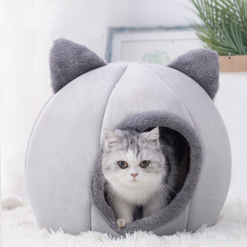 Deep Sleep Comfort In Winter Cat Bed Iittle Mat Basket Small Dog House Products Pets Tent Cozy Cave Nest Indoor Cama Gato