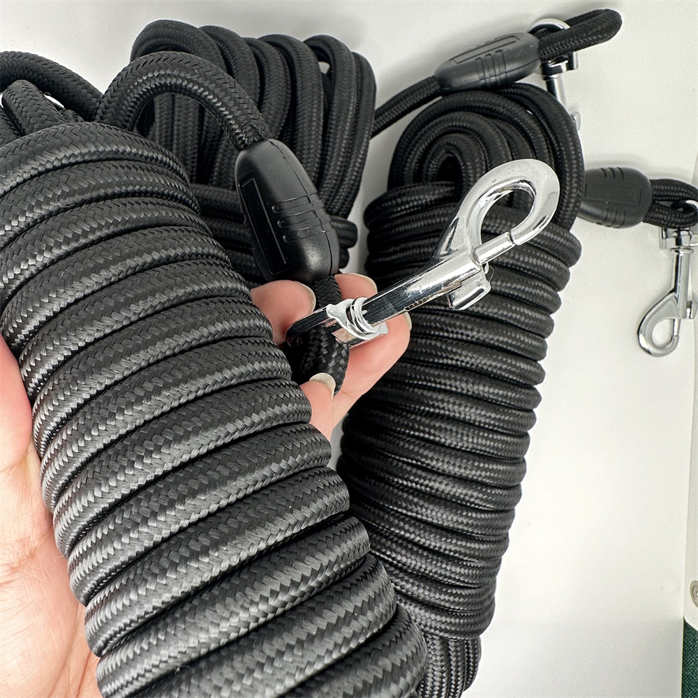 15FT/30FT/50FT Long Rope Training Dog Leash Heavy Duty Nylon Recall Pet Tracking Line for Small Medium Dog Pet Outside 5M/10M/15