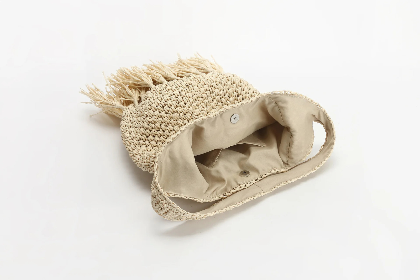 Spades brushed bag woven ragtan shoulder messenger beach handbag 240910