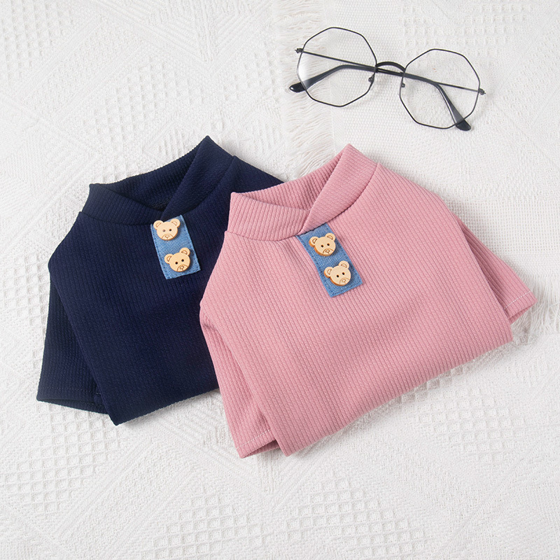 Pet Clothes Spring New Hoodie Comfortable Breathable Cartoon Bear Cat Clothing