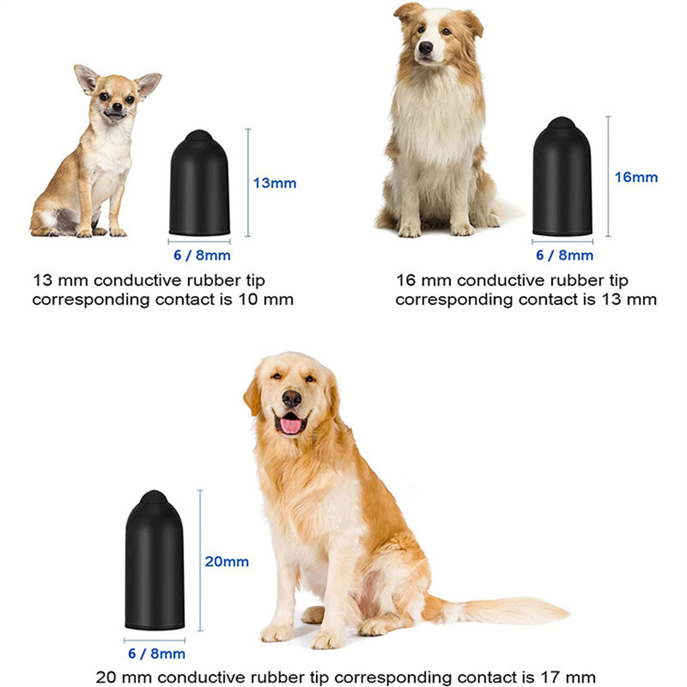 12pcs Rubber Tips Dog Shock Collar Accessories Replaceable Conductive Silicone Covers Fits Shock or Anti Bark Training Collars