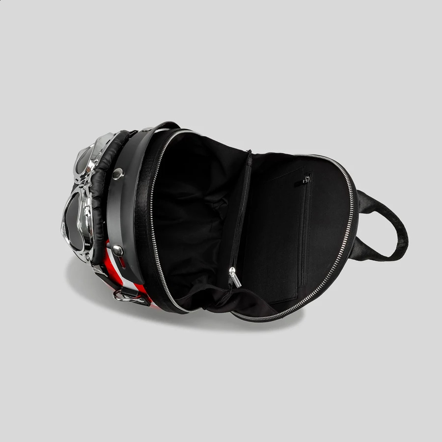 Personalized Helmet Women Backpacks Creative Hiphop Shoulder Crossbody Bags Chic Travel Back Packs for Girls Y2K Sac 240907
