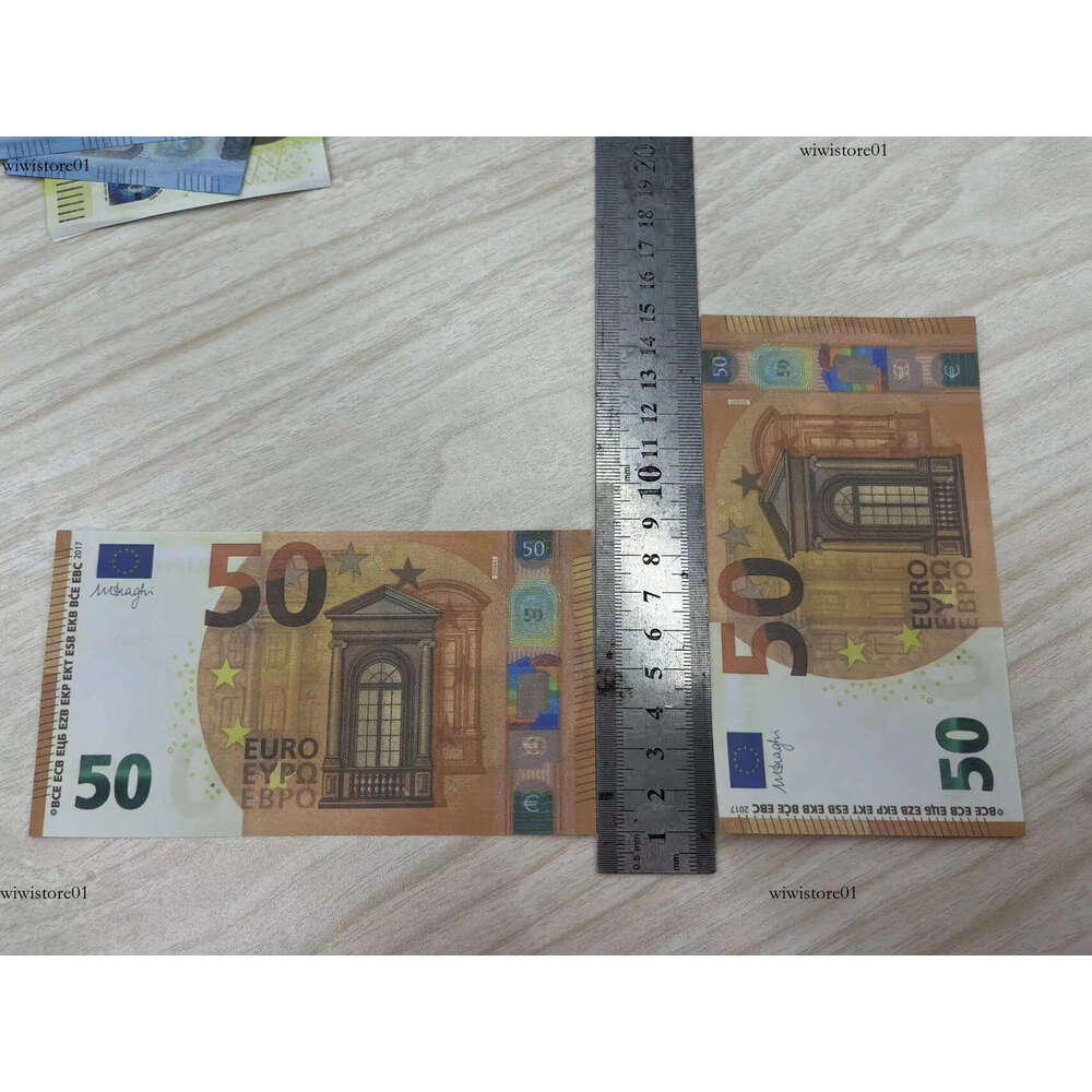 Party Supplies Fake Money Banknote 10 20 50 100 200 500 Euros Realistic Toy Bar Props Copy Currency Movie Money Faux-Billets Copy Money Actual 1:2 Siz