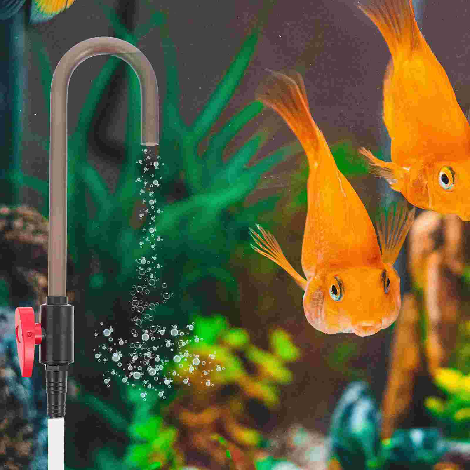 Plastic Hook Tank Water Aquarium Changer Cleaner Vacuum Pump Siphon Cleaning Tool Gravel Hanging Tools Type Change