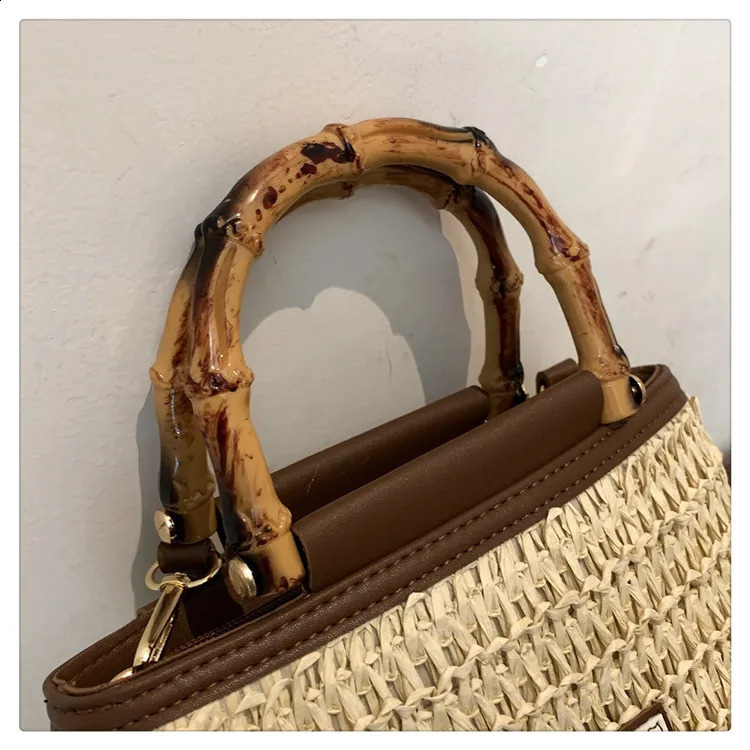 YOUDEYISI highend textured womens bag portable straw bucket messenger niche 240910