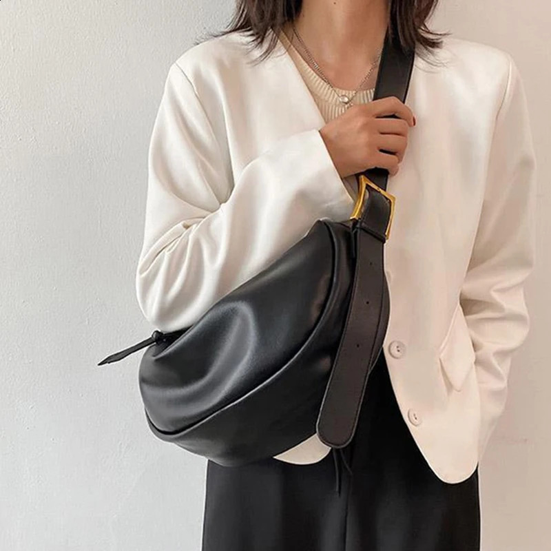 Vintage Sac Crossbody Bags For Women Large Capacity Handbags Solid Soft Shoulder Bags Female Casual Travel Hobos Bag 240912