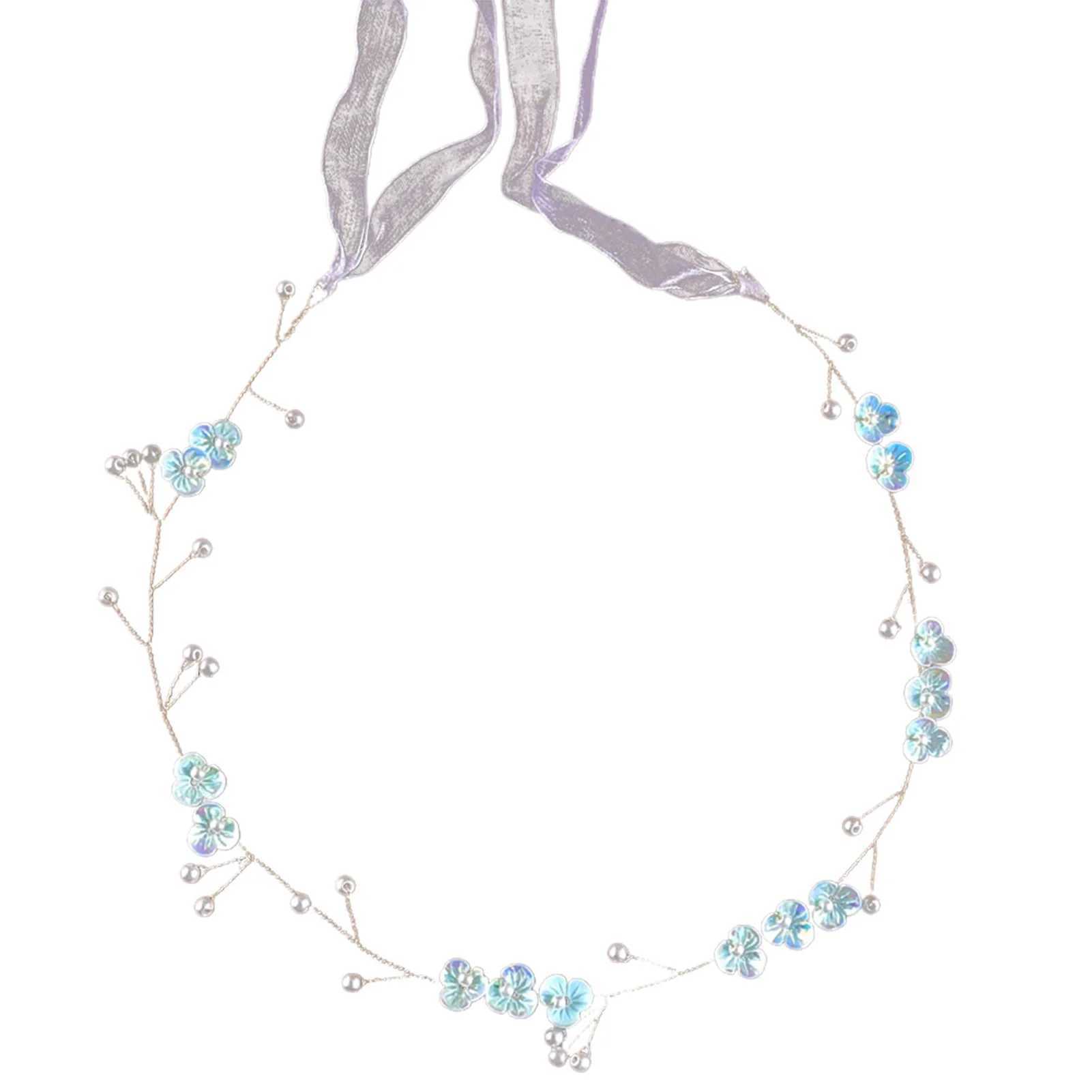 Flower Bridal Alloy Pearl Headband Luxurious White Flower Hair Accessories for Wedding Dating ShoppingX240913