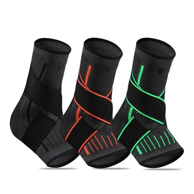 1PC Pressurized Bandage Ankle Support Ankle Brace Protector Foot Strap Elastic Belt Fitness Sports Gym Badminton Accessory Y240913