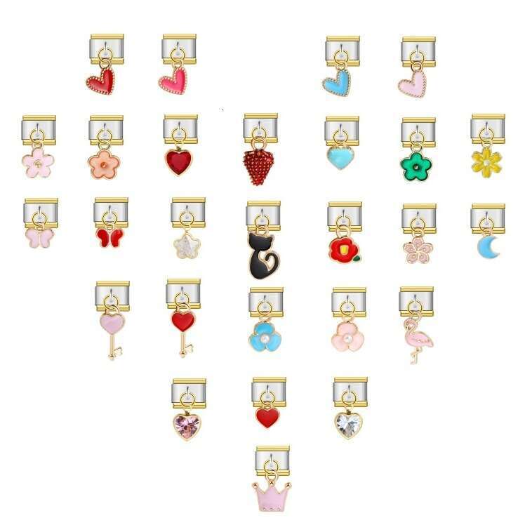 Single Hook Bead Bracelet With Square Elastic Splicing Titanium Steel Strap Chain Italian Charm Italian Charm Links Fit 9Mm Bracelet Jewelry DIY Makin