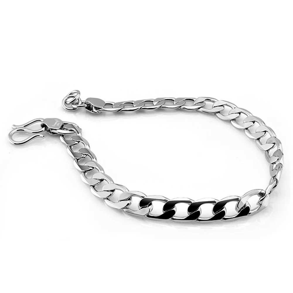 Personality New 925 Silver Chain Charm Whip Bracelet For Original Charm Men Womens Jewelry Gift Popular Chain Gift For BoyX240913