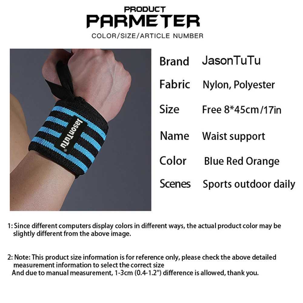 Wrist Support jasontutu Wristband Gym Training Wrist Support Brace Straps Wraps Crossfit Powerlifting Wrist Support Weight Lifting z240913
