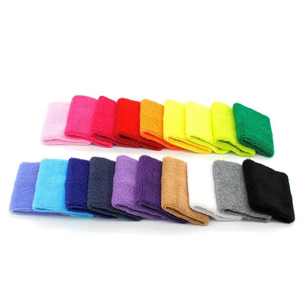 Wrist Support 1Pcs Guard Protector Strap Wrist Support Band Durable Sweat Towel Fitness Run Gym Sport Bracers 8x8cm Cotton Wristband z240913