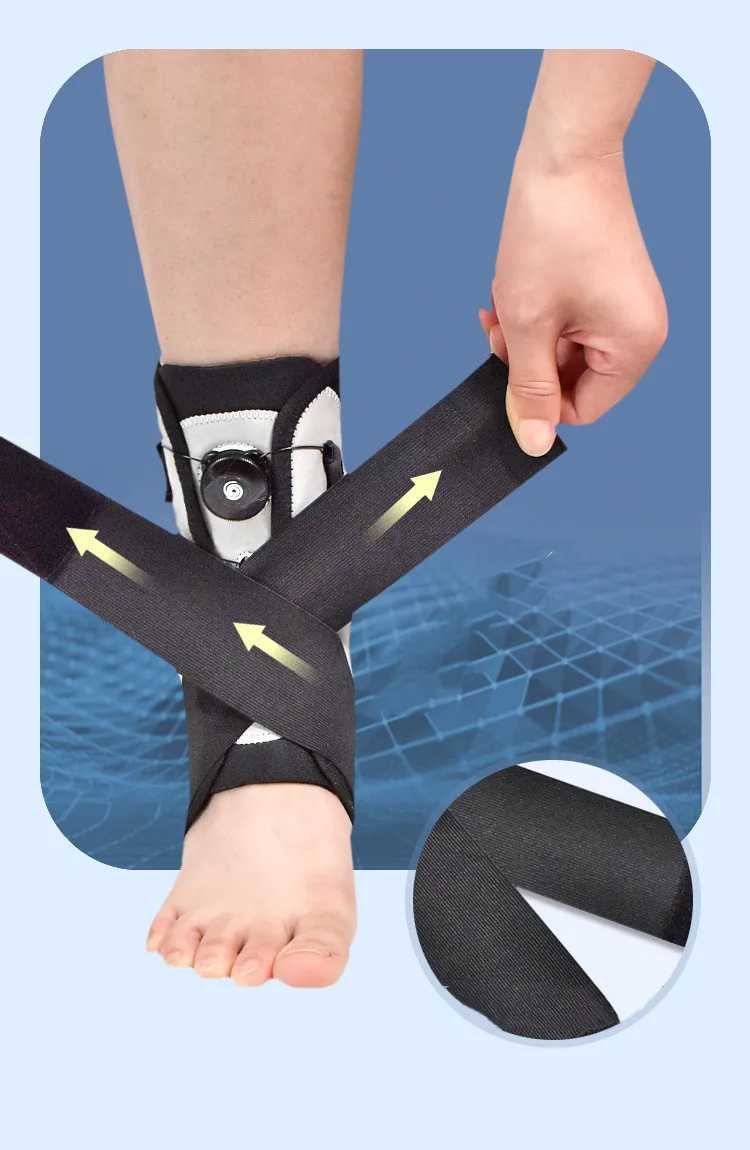 1Pcs Ankle Support Strap Brace Protector Stabilizer Foot Guard Sprain Ankle Orthosis Bandage Wrap Joint Fixation Rotary Pressure Y240913