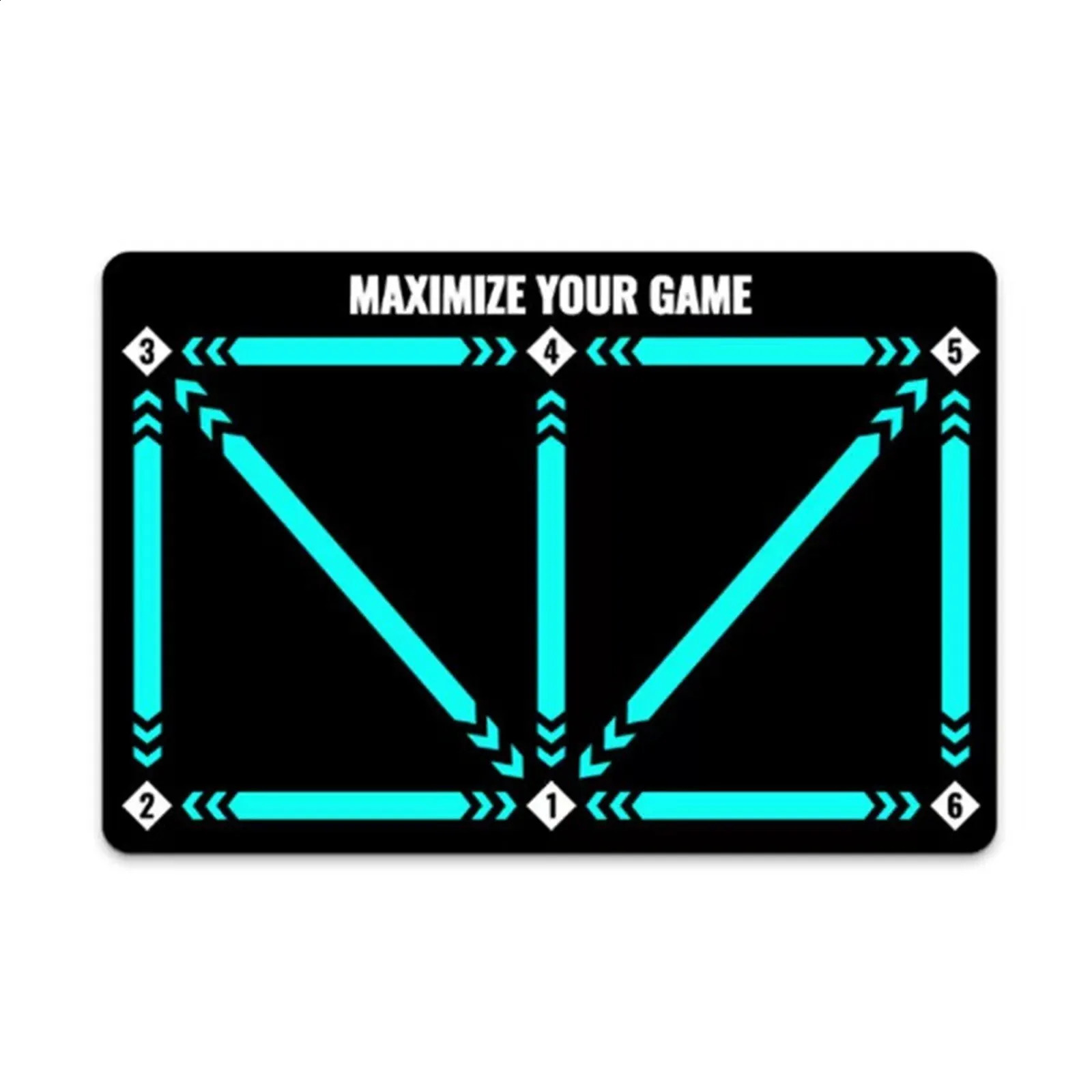 2024 Football Footstep Training Mat Dribble Silent Auxiliary Props Soccer Trainer Wear Resistant Control 240910