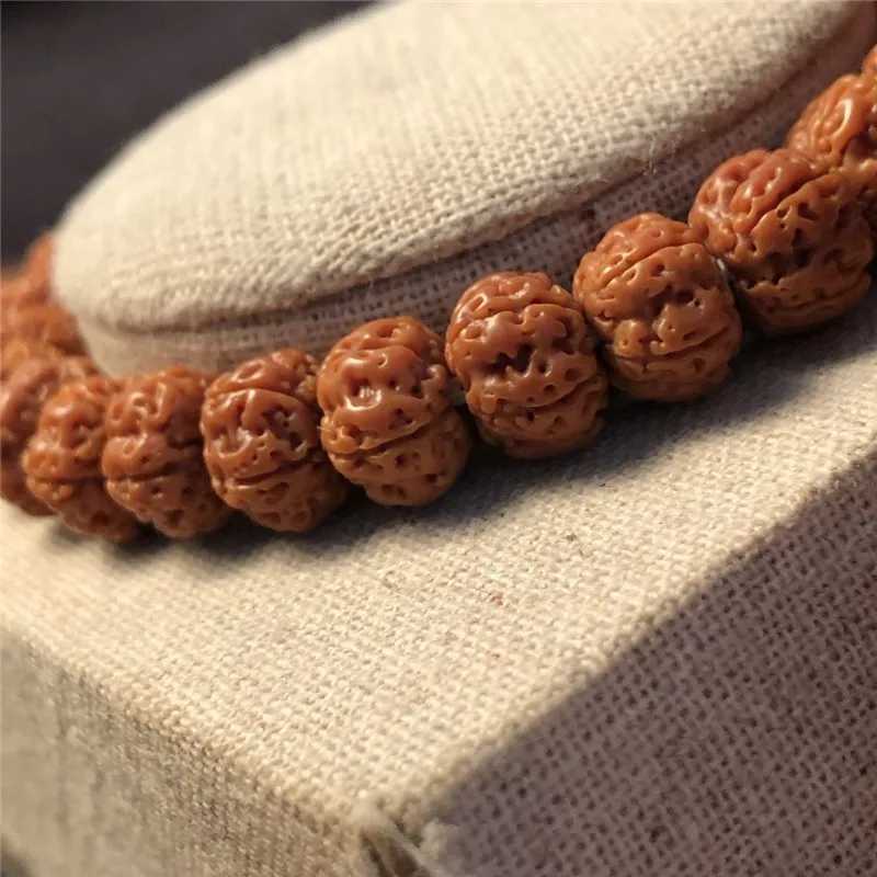 Nature Vajra Bodhi Rudraksha Bracelet Mens Meditation Mala Bead Bracelet Mens Jewelry Prayer Xizang Buddhist Bracelet W240913