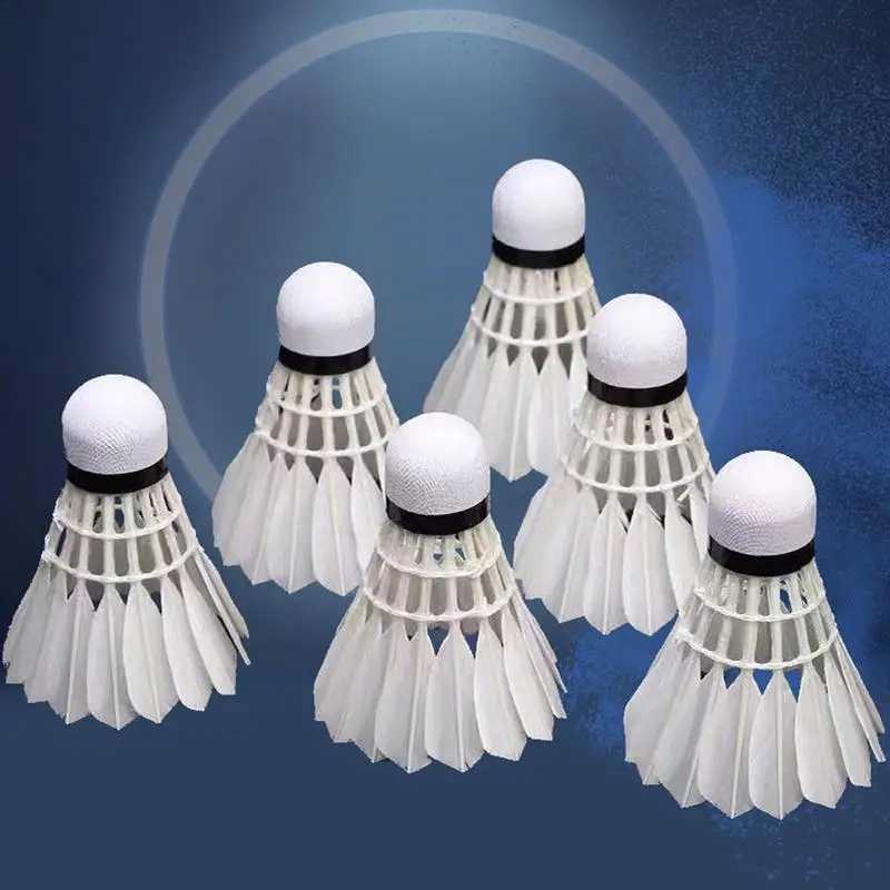 High quality Badminton Shuttlecocks Duck Feather Hard Head Shuttle Balls High Elastic Stable Waterproof Badminton Shuttlecocks Y240912